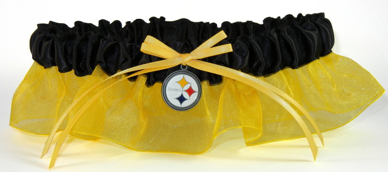 Pittsburgh Steelers Inspired Garter with Licensed Charm